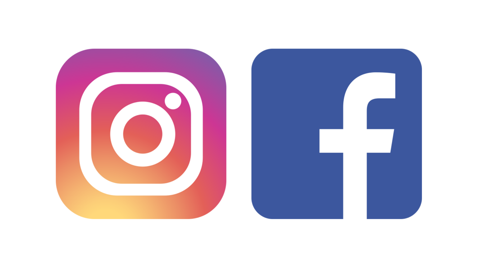 Social iconen facebook instagram